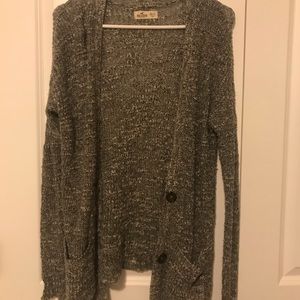 Grey Knit Cardigan